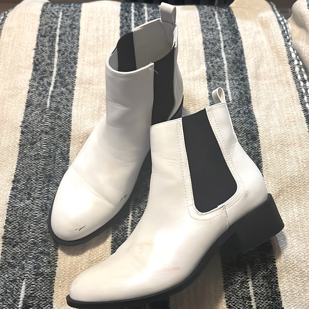 White booties